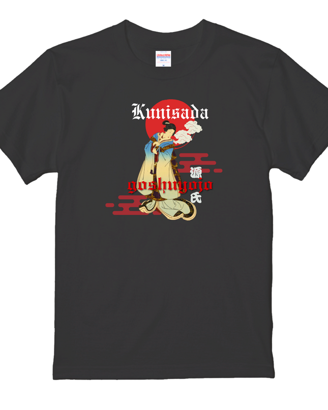 Genji Goshu Yojo (11) Beauty painting T-shirt Ukiyo-e Pattern print Japanese Japanese pattern Japan Souvenir Utagawa Kunisada (Toyokuni III)