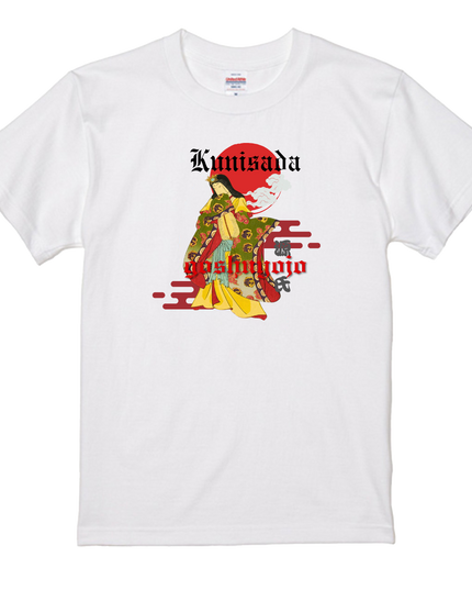 Genji Goshu Yojo (12) Beauty painting T-shirt Ukiyo-e Pattern print Japanese Japanese pattern Japan Souvenir Utagawa Kunisada (Toyokuni III)