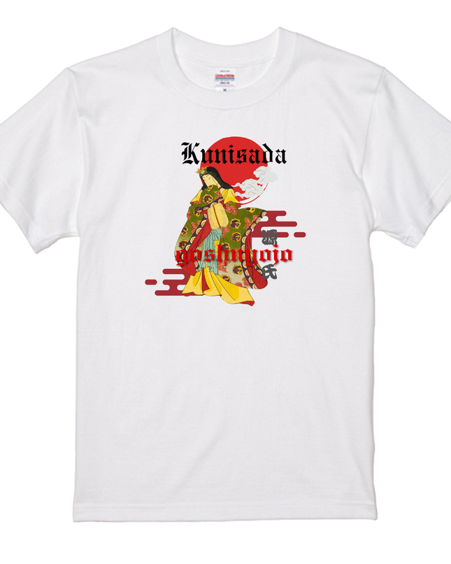 Genji Goshu Yojo (12) Beauty painting T-shirt Ukiyo-e Pattern print Japanese Japanese pattern Japan Souvenir Utagawa Kunisada (Toyokuni III)