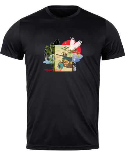 Thirty-six Selected Works (12) Bijinga T-shirt Ukiyo-e Pattern Print Japanese Japanese Pattern Japan Souvenir Mizuno Toshikata Geisha T-shirt