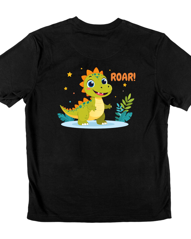 Kids' T-Shirt(301) cotton [Smiling Dino] Novelty Gift Ideas Tee