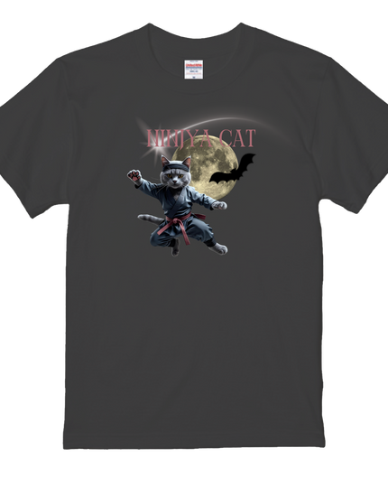 Kids' T-Shirt(2) cotton Novelty Gift Ideas ninjya cat Tee