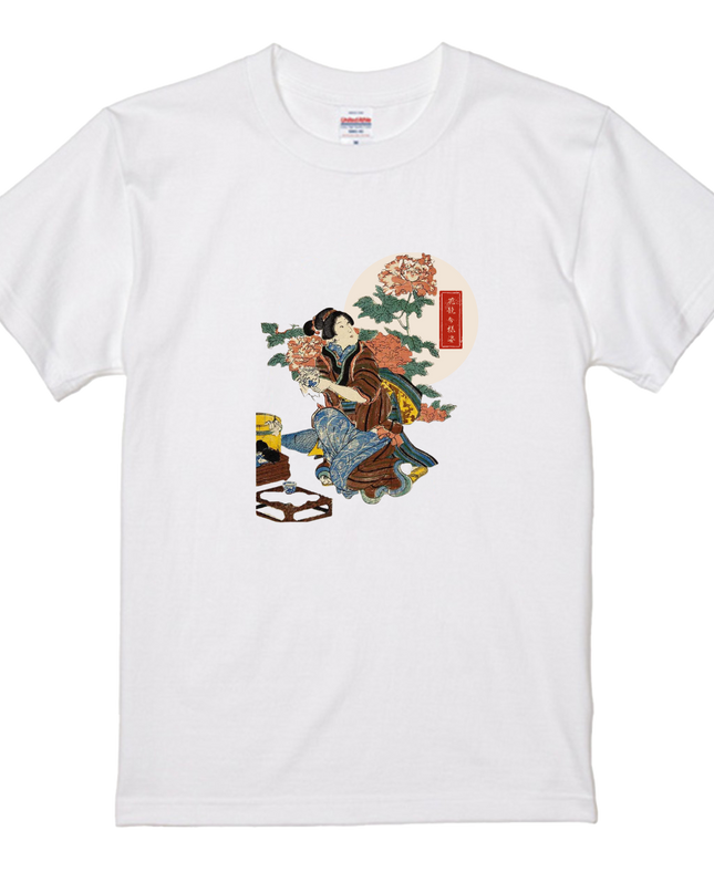 Hanakei Modern Style (1) Bijinga T-shirt Ukiyo-e Unisex Japanese print Japanese pattern Japan Souvenir Foreigner