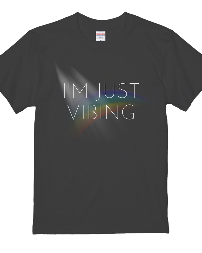 Popular Words T-Shirts(6) cotton Letter T-shirt Novelty Gift Ideas Funny T Shirt (I'm just vibing)