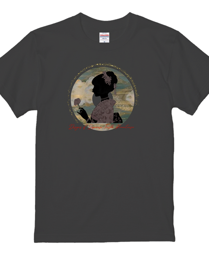 Taisho Romance T-shirt(1) organic cotton Japanese pattern print Japanese culture souvenirs