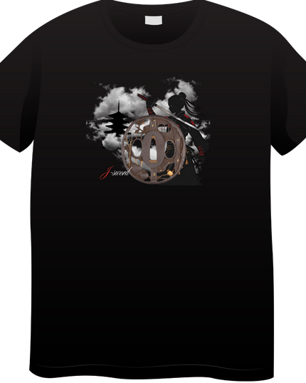 Tsubaweapon(202) T-shirt Japanese sword unisex Japanese print Japanese pattern Japan souvenir foreigner