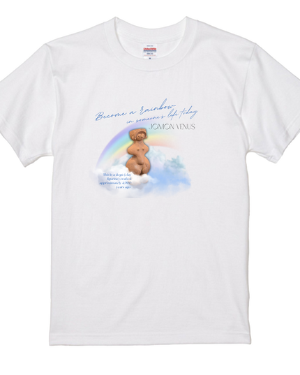 Sunshade Clay Figure (4) Jomon T-shirt Organic Cotton T-shirt Japanese Pattern Print Japanese Culture Souvenir 5.3oz