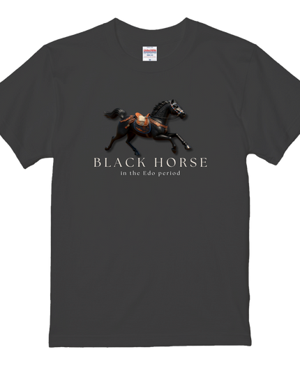 Horses in the Edo period T-shirt (1) Edouma T-shirts for a stylish Japanese look