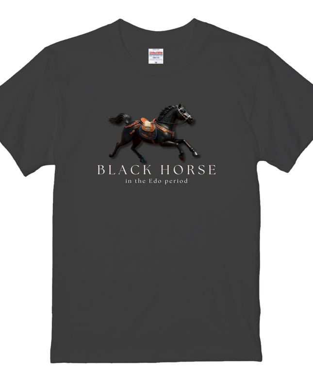 Horses in the Edo period T-shirt (1) Edouma T-shirts for a stylish Japanese look