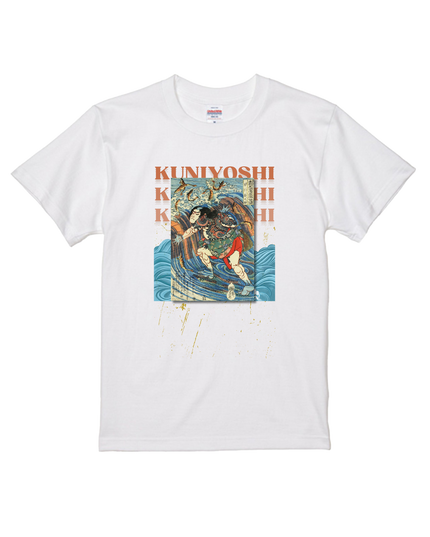 Honcho Suikoden Heroes 800 People One Piece (1) T-shirt, warrior painting, Nishiki-e, Utagawa Kuniyoshi, Ukiyo-e, Japanese print, Japanese, Japanese pattern, Japan, souvenir, foreigner