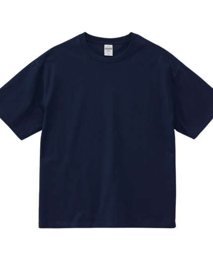 Plain Box silhouette T-shirt cotton Fine knit jersey 6.5oz 4colors 4size
