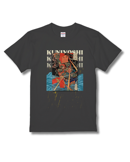 Honcho Suikoden Heroes 800 People One Piece (2) T-shirt, warrior painting, Nishiki-e, Utagawa Kuniyoshi, Ukiyo-e, Japanese print, Japanese, Japanese pattern, Japan, souvenir, foreigner
