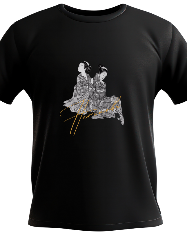 Tsukioka Yoshitoshi (2) Beauty painting T-shirt Ukiyo-e Print pattern Japanese Japanese pattern Japan Souvenir Foreigner