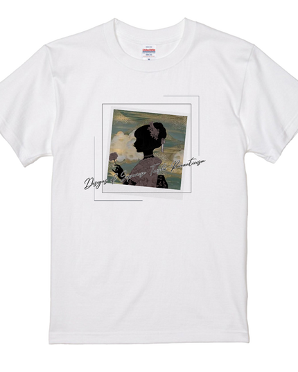 Taisho Romance T-shirt(2) organic cotton Japanese pattern print Japanese culture souvenirs