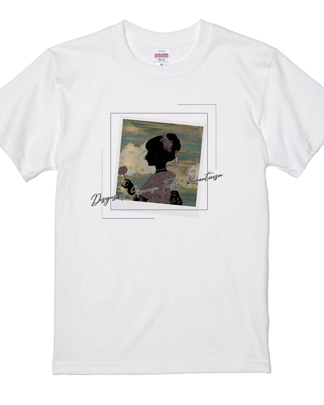 Taisho Romance T-shirt(2) organic cotton Japanese pattern print Japanese culture souvenirs