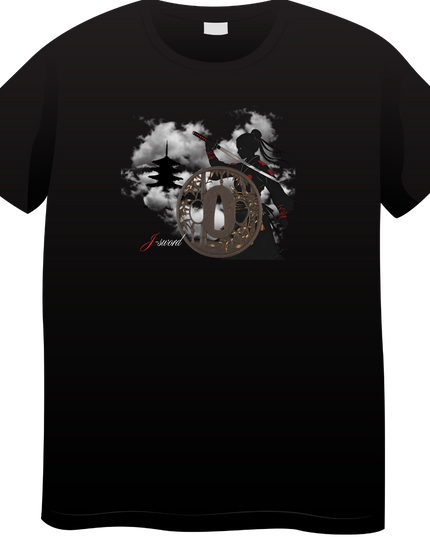 Tsubaweapon(203) T-shirt Japanese sword unisex Japanese print Japanese pattern Japan souvenir foreigner