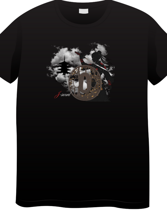 Tsubaweapon(203) T-shirt Japanese sword unisex Japanese print Japanese pattern Japan souvenir foreigner