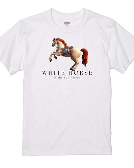Horses in the Edo period T-shirt (2) Edouma T-shirts for a stylish Japanese look