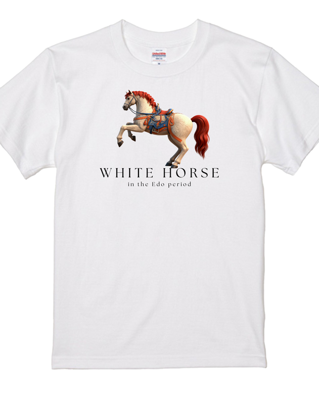 Horses in the Edo period T-shirt (2) Edouma T-shirts for a stylish Japanese look