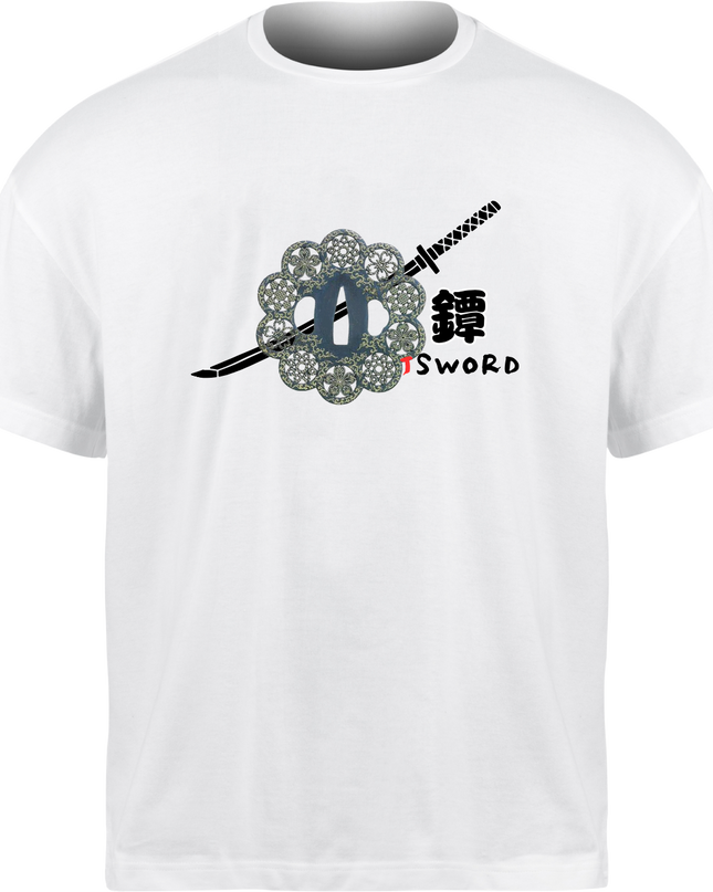 Tsuba weapon (2) T-shirt Japanese sword Unisex Japanese print Japanese pattern Japan Souvenir Foreigner