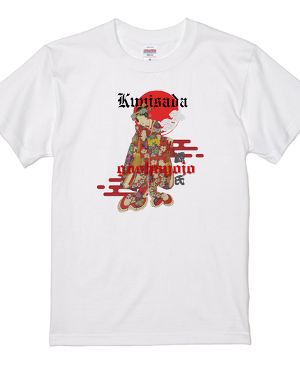 Genji Goshu Yojo (2) Beauty Painting T-shirt Ukiyo-e Pattern Print Japanese Japanese Pattern Japan Souvenir Utagawa Kunisada (Toyokuni III)