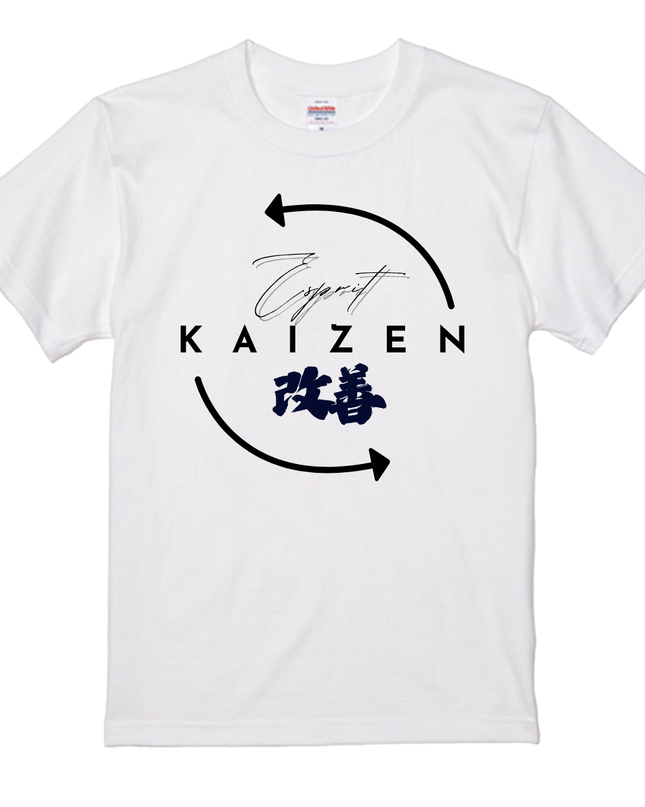 T-shirt "Esprit Kaizen" - Motif Lettre Coton - Idée Cadeau Originale(2)
