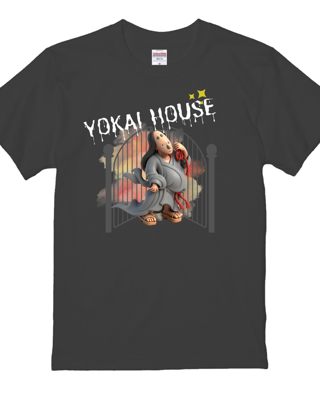 Japanese Yokai Design T-shirt (2) cotton Novelty Gift Ideas street art Tee