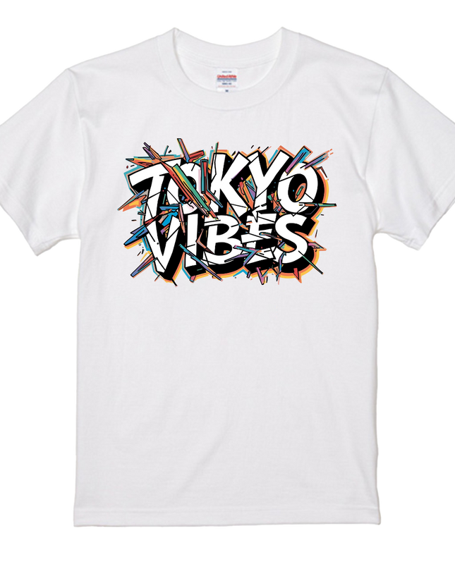 Typography T-shirt (3) Tokyo ViBes cotton Novelty Gift Ideas street art Tee