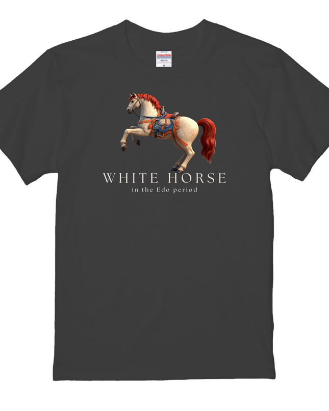 Horses in the Edo period T-shirt (2) Edouma T-shirts for a stylish Japanese look