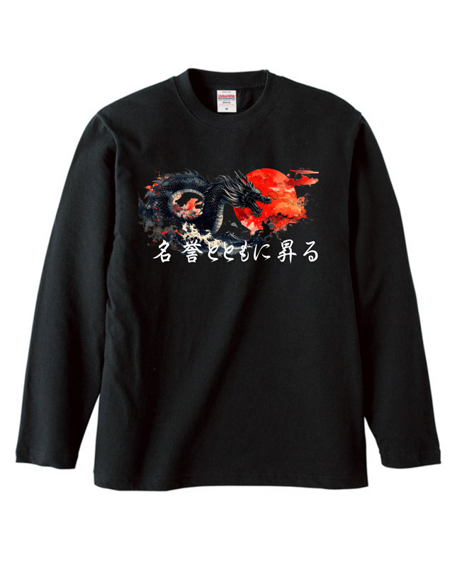 truckers T-Shirt (102) Long-sleeved Tee without ribbed cuff Japanese-style art