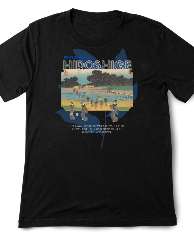 Hiroshige Blue (2) T-shirt Utagawa Hiroshige Mitate-e Nishiki-e Ukiyo-e Japanese print Japanese pattern Japanese art souvenir