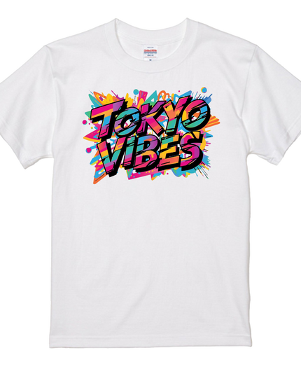 Typography T-shirt (4) Tokyo ViBes cotton Novelty Gift Ideas street art Tee