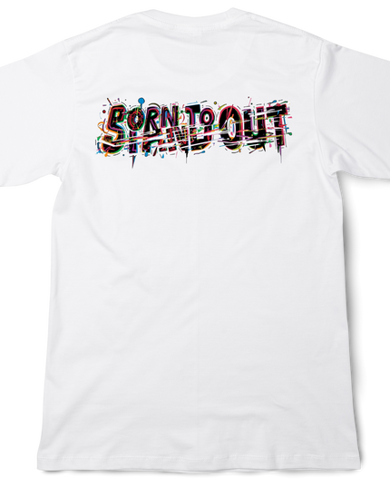 Typography T-shirt  (2) Back print cotton Novelty Gift Ideas street art Tee