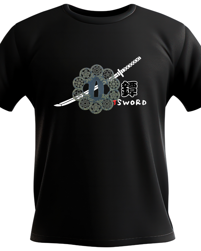 Tsuba weapon (2) T-shirt Japanese sword Unisex Japanese print Japanese pattern Japan Souvenir Foreigner
