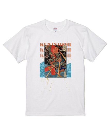 Honcho Suikoden Heroes 800 People One Piece (2) T-shirt, warrior painting, Nishiki-e, Utagawa Kuniyoshi, Ukiyo-e, Japanese print, Japanese, Japanese pattern, Japan, souvenir, foreigner