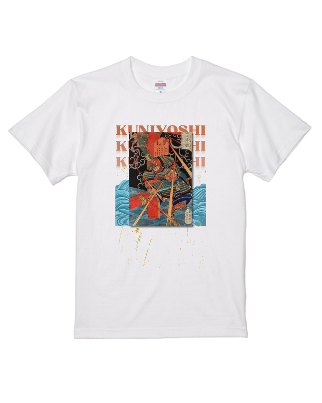 Honcho Suikoden Heroes 800 People One Piece (2) T-shirt, warrior painting, Nishiki-e, Utagawa Kuniyoshi, Ukiyo-e, Japanese print, Japanese, Japanese pattern, Japan, souvenir, foreigner