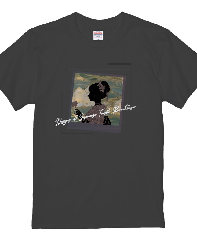 Taisho Romance T-shirt(2) organic cotton Japanese pattern print Japanese culture souvenirs