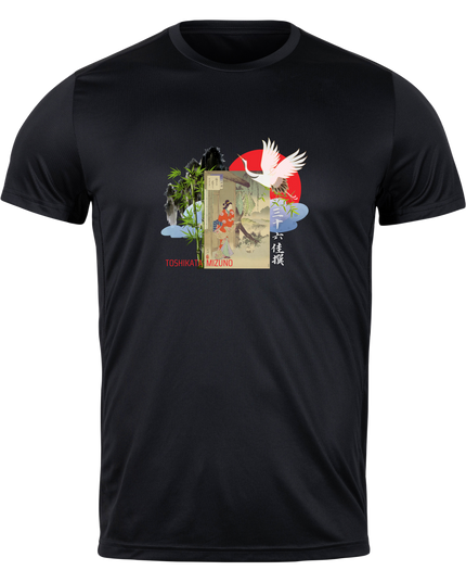 Thirty-six Selected Works (31) Bijinga T-shirt Ukiyo-e Pattern Print Japanese Japanese Pattern Japan Souvenir Mizuno Toshikata Geisha t-shirt