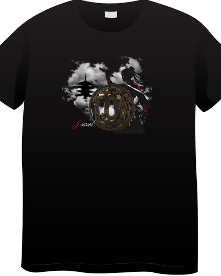 Tsubaweapon(205) T-shirt Japanese sword unisex Japanese print Japanese pattern Japan souvenir foreigner