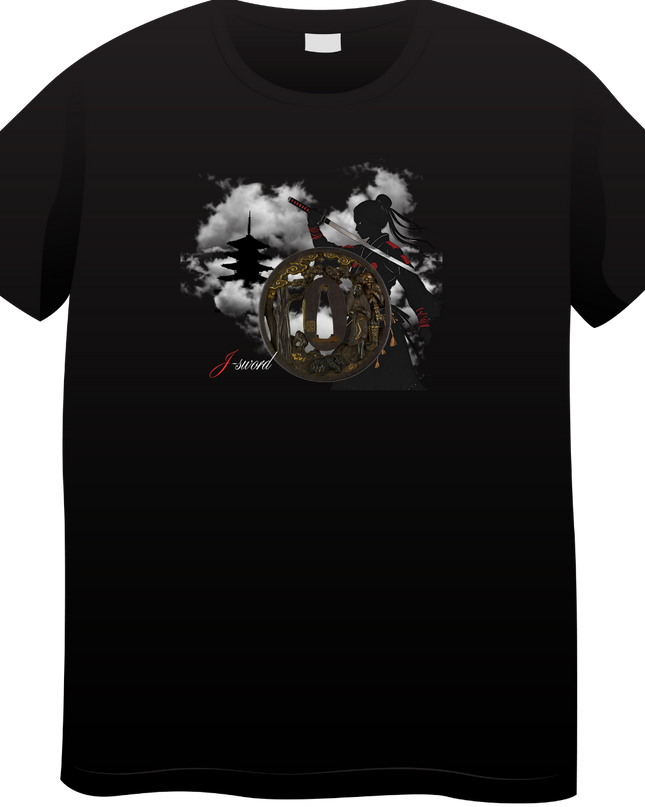 Tsubaweapon(205) T-shirt Japanese sword unisex Japanese print Japanese pattern Japan souvenir foreigner