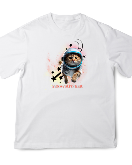 Kids' T-Shirt(7) cotton animal T-shirt Novelty Gift Ideas Space Cat Tee