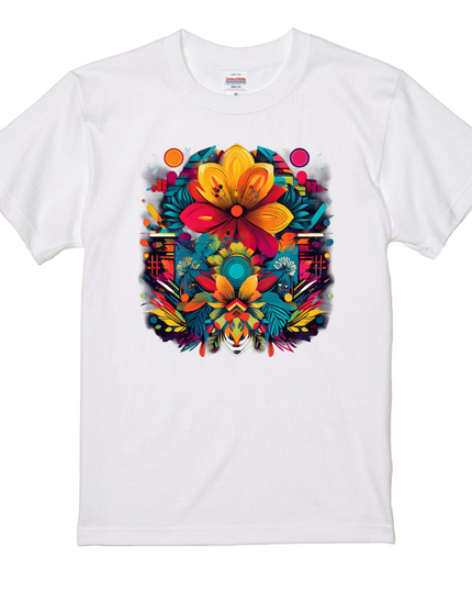 Maximalism × Colorful Pattern Design T-shirt (3) cotton Novelty Gift Ideas street art Tee
