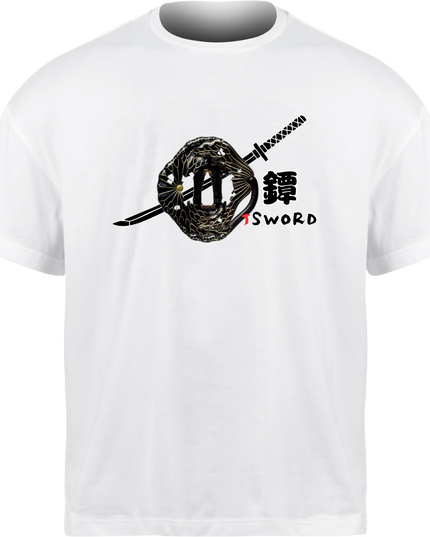 Tsuba weapon (3) T-shirt Japanese sword Unisex Japanese print Japanese pattern Japan Souvenir Foreigner