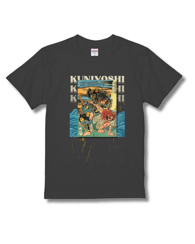 Honcho Suikoden Heroes 800 People One Piece (3) T-shirt, warrior painting, Nishiki-e, Utagawa Kuniyoshi, Ukiyo-e, Japanese print, Japanese, Japanese pattern, Japan, souvenir, foreigner