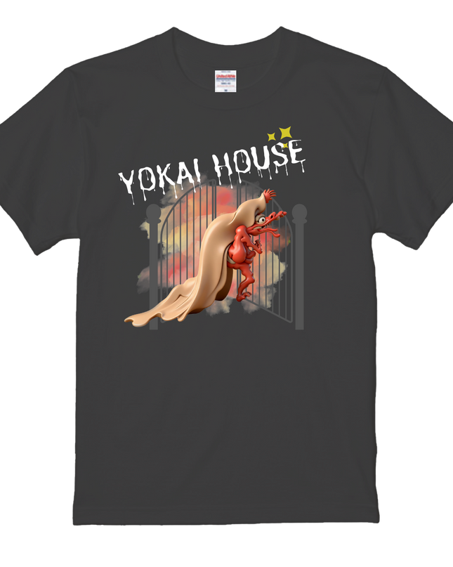 Japanese Yokai Design T-shirt (3) cotton Novelty Gift Ideas street art Tee