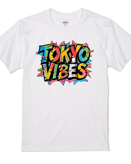 Typography T-shirt (5) Tokyo ViBes cotton Novelty Gift Ideas street art Tee