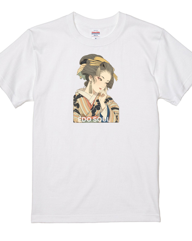 Thirty-six Beautiful Women T-shirts, Ukiyo-e print, Japanese style, Japanese pattern, Japanese souvenir, Mizuno Toshikata, Geisha t-shirt