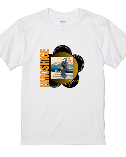 Famous Places by Hiroshige (3) T-shirt, Mitate-e, Nishiki-e, Ukiyo-e, Japanese print, Japanese, Japanese pattern, Japanese art, souvenir, foreigner