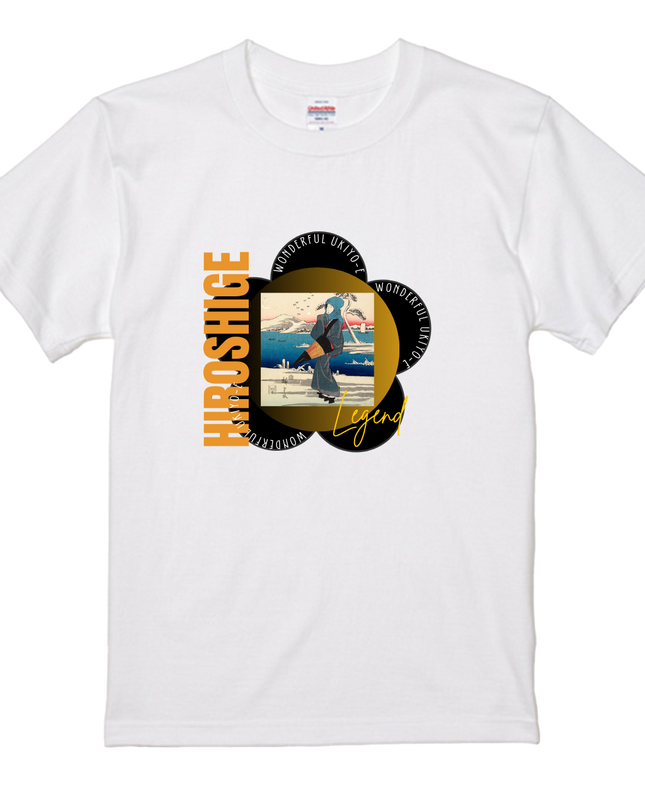 Famous Places by Hiroshige (3) T-shirt, Mitate-e, Nishiki-e, Ukiyo-e, Japanese print, Japanese, Japanese pattern, Japanese art, souvenir, foreigner