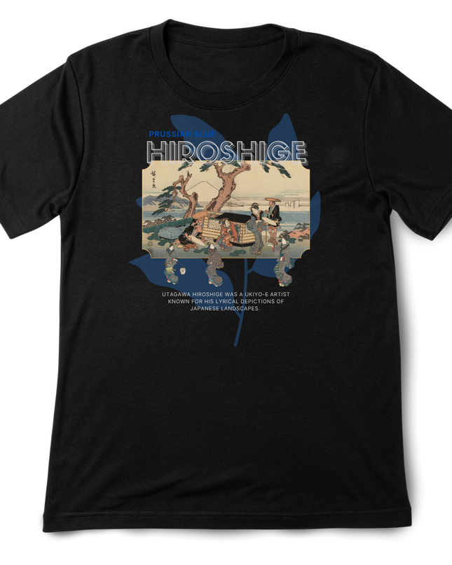 Hiroshige Blue (3) T-shirt Utagawa Hiroshige Mitate-e Nishiki-e Ukiyo-e Japanese print Japanese pattern Japanese art souvenir
